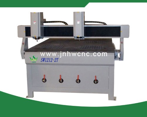 SW1212 Double head Vacuum Adsorption Woodworking Carving Machine